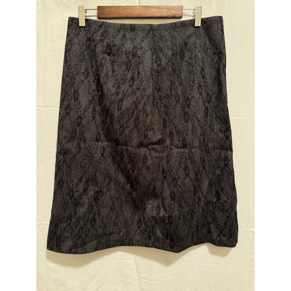 Christopher and Banks Black Midi Skirt Size 8